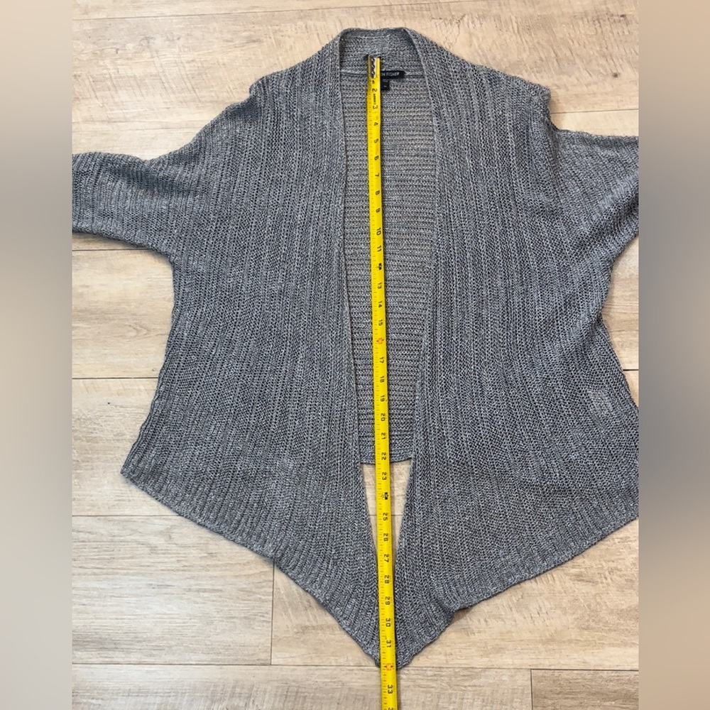 Eileen Fisher Women’s Linen/Silk Open Knit Open Front Cardigan Sweater Size XL - Picture 5 of 6